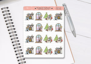 CL_005 Festive Cosy Day | Lottie Stickers | Festive Planner Stickers