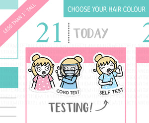 L_024 Covid test | Lottie Stickers | Planner Stickers