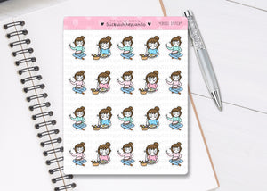 L_026 Cross Stitch | Lottie Stickers | Planner Stickers