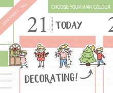 Load image into Gallery viewer, CL_006 Festive Decorating | Lottie Stickers | Festive Planner Stickers

