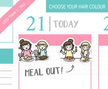 Load image into Gallery viewer, L_032 Dinner With Friends | Lottie Stickers | Planner Stickers
