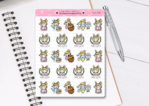 L_042 Easter | Lottie Stickers | Planner Stickers