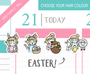 L_042 Easter | Lottie Stickers | Planner Stickers