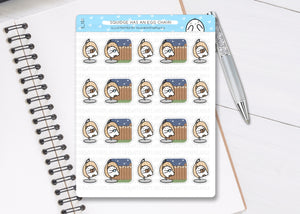 S_151 Squidge Loves The Egg Chair | Squidge Stickers | Planner Stickers
