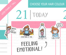 Load image into Gallery viewer, L_166 Feeling Emotional | Lottie Stickers | Planner Stickers
