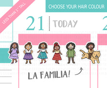 Load image into Gallery viewer, L_174 La Familia | Lottie Stickers | Planner Stickers
