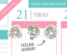 Load image into Gallery viewer, L_199 Feeling Anxious | Lottie Stickers | Planner Stickers
