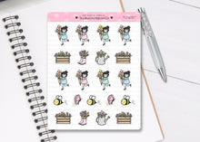 Load image into Gallery viewer, L_046 Spring Time Flowers | Lottie Stickers | Planner Stickers
