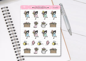 L_046 Spring Time Flowers | Lottie Stickers | Planner Stickers