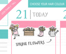 Load image into Gallery viewer, L_046 Spring Time Flowers | Lottie Stickers | Planner Stickers
