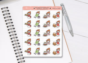 CL_012 Festive Food | Lottie Stickers | Festive Planner Stickers