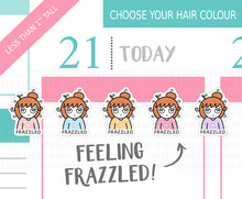 Load image into Gallery viewer, L_229 Frazzled | Lottie Stickers | Planner Stickers
