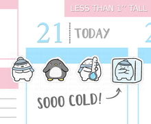 Load image into Gallery viewer, S_100 Squidge is Freezing! | Squidge Stickers | Planner Stickers
