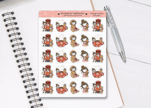 CL_016 Gingerbread Cuties | Lottie Stickers | Festive Planner Stickers