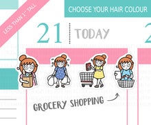 Load image into Gallery viewer, L_051 Grocery Shopping | Lottie Stickers | Planner Stickers
