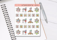 Load image into Gallery viewer, CL_013 Festive Happy Mail | Lottie Stickers | Festive Planner Stickers
