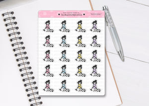 L_058 Hoovering | Lottie Stickers | Planner Stickers