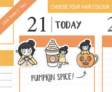 Load image into Gallery viewer, FL_008 Hot Drinks | Lottie Stickers | Autumn/Fall and Halloween Planner Stickers
