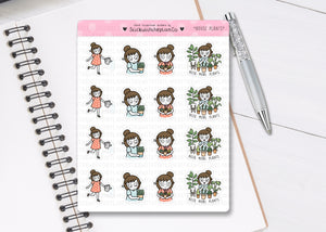 L_059 House Plants | Lottie Stickers | Planner Stickers