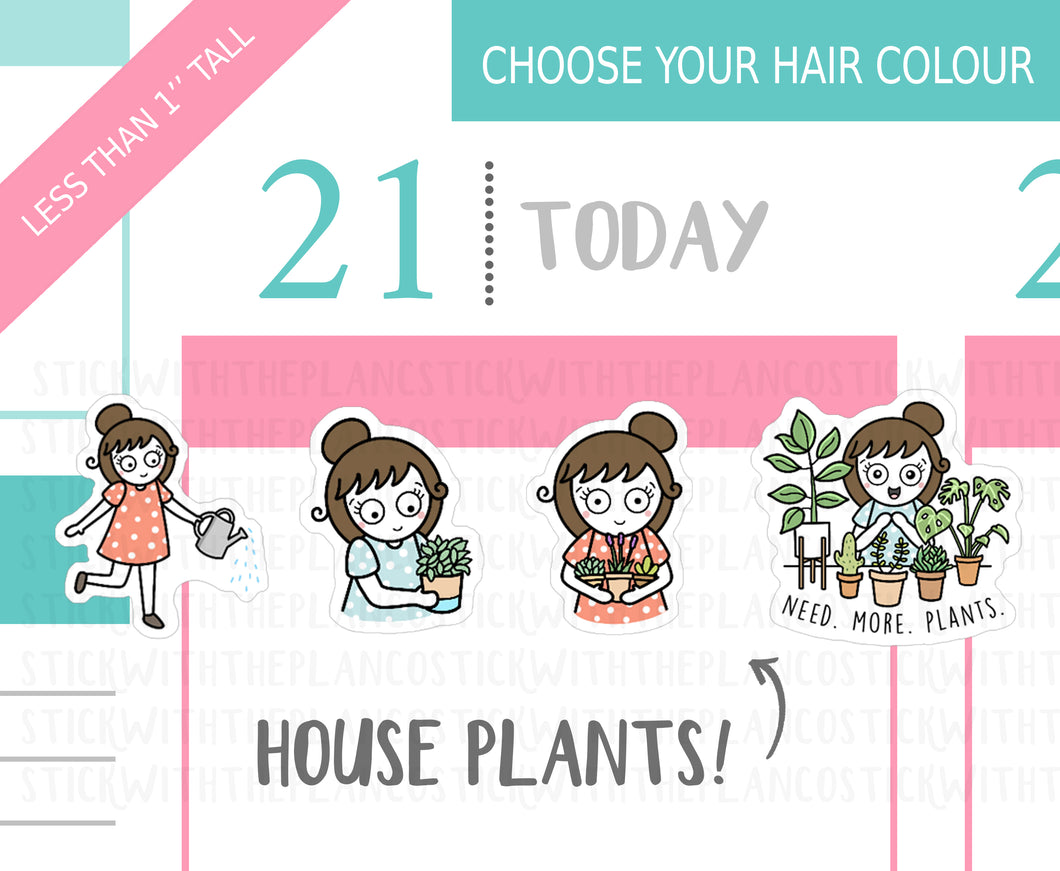 L_059 House Plants | Lottie Stickers | Planner Stickers