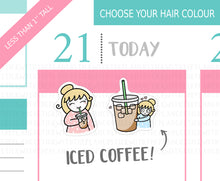 Load image into Gallery viewer, L_209 Iced Coffee | Lottie Stickers | Planner Stickers
