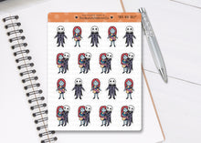 Load image into Gallery viewer, FL_025 Jack and Sally | Lottie Stickers | Autumn/Fall and Halloween Planner Stickers
