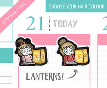 Load image into Gallery viewer, L_063 Lanterns | Lottie Stickers | Planner Stickers
