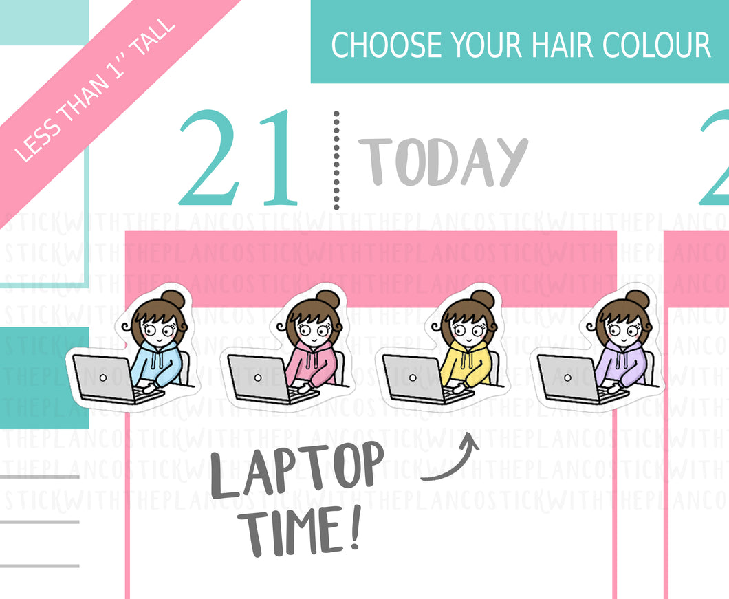 L_064 Laptop | Lottie Stickers | Planner Stickers