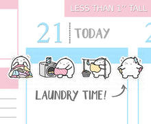 Load image into Gallery viewer, S_009 Squidge Does Laundry | Squidge Stickers | Planner Stickers
