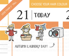 Load image into Gallery viewer, FL_015 Laundry (Fall Edition) | Lottie Stickers | Autumn/Fall and Halloween Planner Stickers
