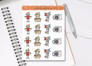 FL_015 Laundry (Fall Edition) | Lottie Stickers | Autumn/Fall and Halloween Planner Stickers