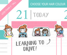 Load image into Gallery viewer, L_170 Learning To Drive | Lottie Stickers | Planner Stickers
