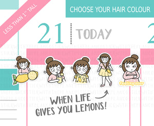 L_193 When Life Gives You Lemons | Lottie Stickers | Planner Stickers