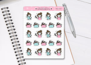 L_068 Make Up | Lottie Stickers | Planner Stickers