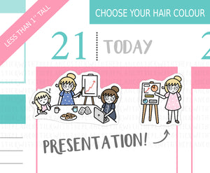 L_072 Meetings and Presentations | Lottie Stickers | Planner Stickers