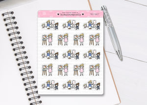 L_072 Meetings and Presentations | Lottie Stickers | Planner Stickers