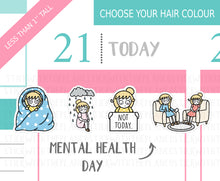 Load image into Gallery viewer, L_073 Mental Health Day | Lottie Stickers | Planner Stickers
