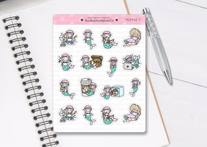 L_074 Mermaid Sampler | Lottie Stickers | Planner Stickers