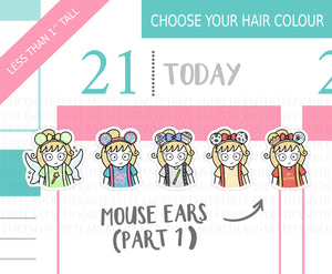 L_185 Mouse Ears (Part One) | Lottie Stickers | Planner Stickers