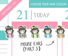 Load image into Gallery viewer, L_187 Mouse Ears (Part Three) | Lottie Stickers | Planner Stickers
