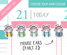 Load image into Gallery viewer, L_186 Mouse Ears (Part Two) | Lottie Stickers | Planner Stickers
