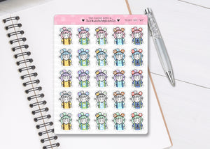 L_186 Mouse Ears (Part Two) | Lottie Stickers | Planner Stickers