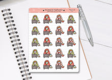 Load image into Gallery viewer, CL_014 Festive TV Watching | Lottie Stickers | Festive Planner Stickers
