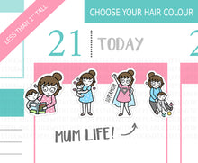 Load image into Gallery viewer, L_079 Mum Life PT Two | Lottie Stickers | Planner Stickers
