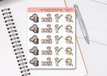 Load image into Gallery viewer, CL_018 New Year (2023) | Lottie Stickers | Festive Planner Stickers

