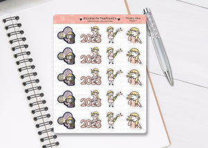 CL_018 New Year (2023) | Lottie Stickers | Festive Planner Stickers