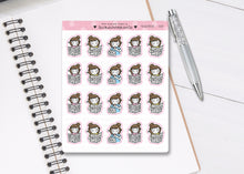 Load image into Gallery viewer, L_082 Reading Newspaper | Lottie Stickers | Planner Stickers
