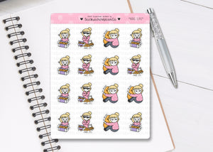 L_017 Chicken Nugget Life | Lottie Stickers | Planner Stickers