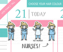 Load image into Gallery viewer, L_084 Nurse | Lottie Stickers | Planner Stickers
