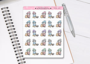 L_210 Packing Lunch | Lottie Stickers | Planner Stickers